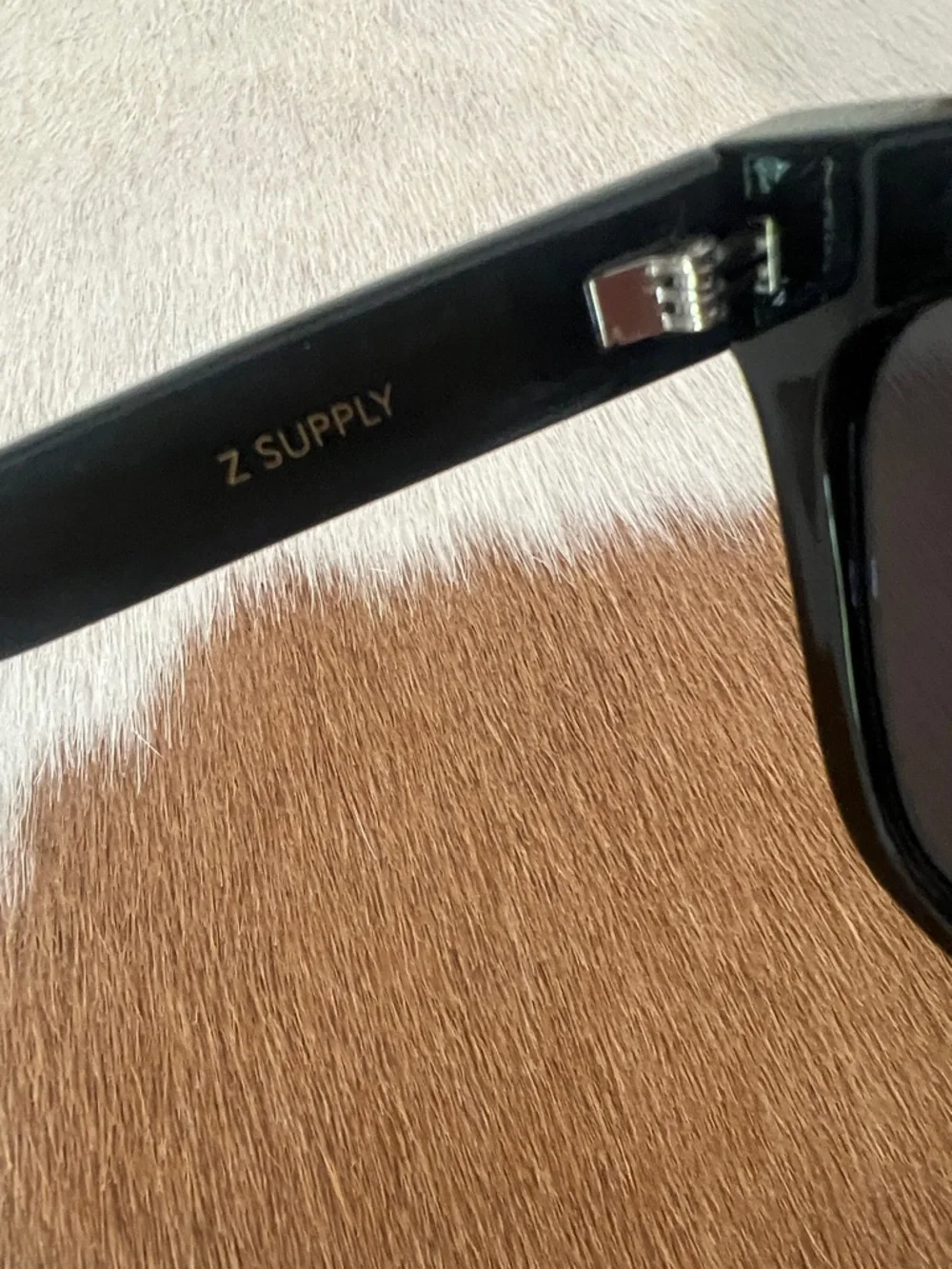 Z Supply EVERYDAY Black Oversized Cat-Eye Sunglasses